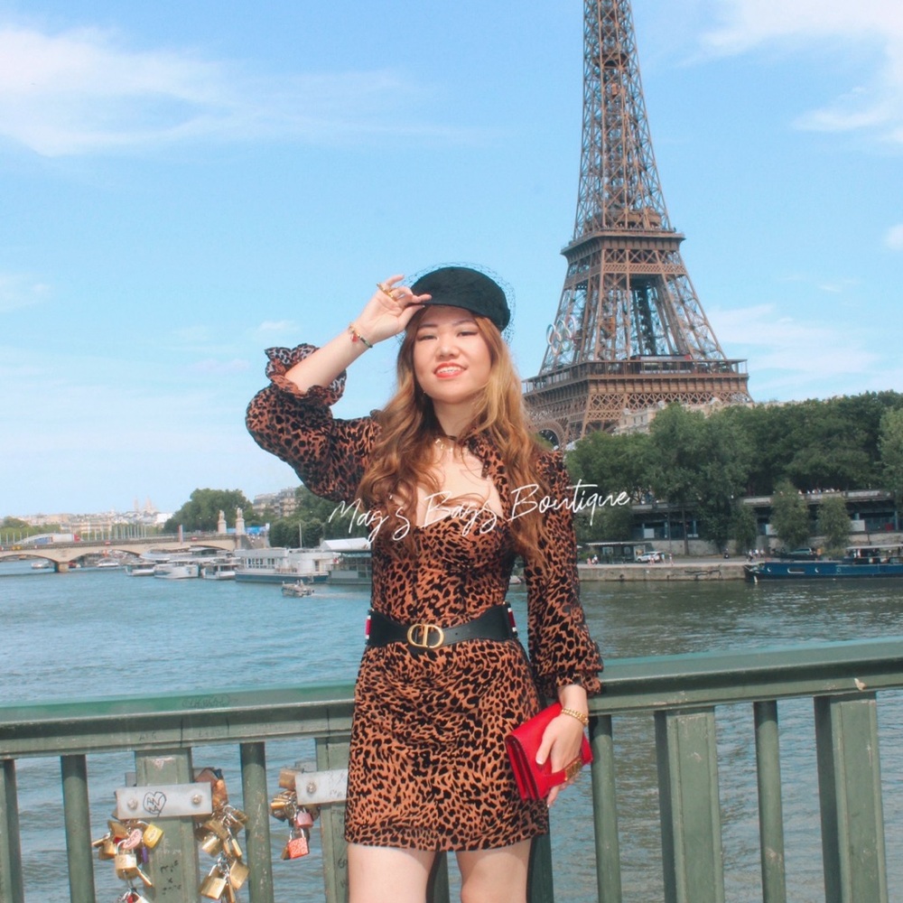 Dior: CD Paris Logo Belt
